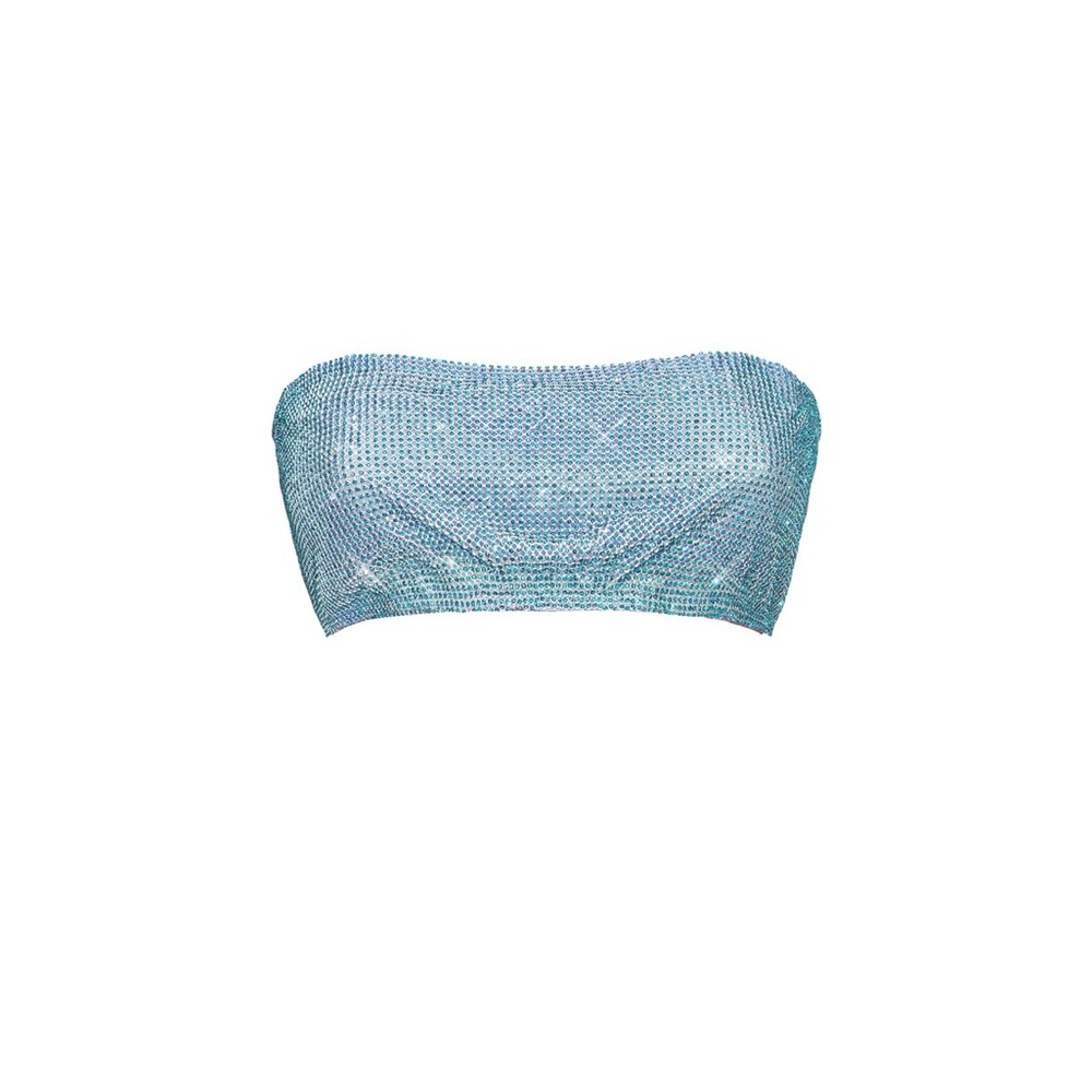 Poster girl rhinestone Brooke bra in crystallised cerulean